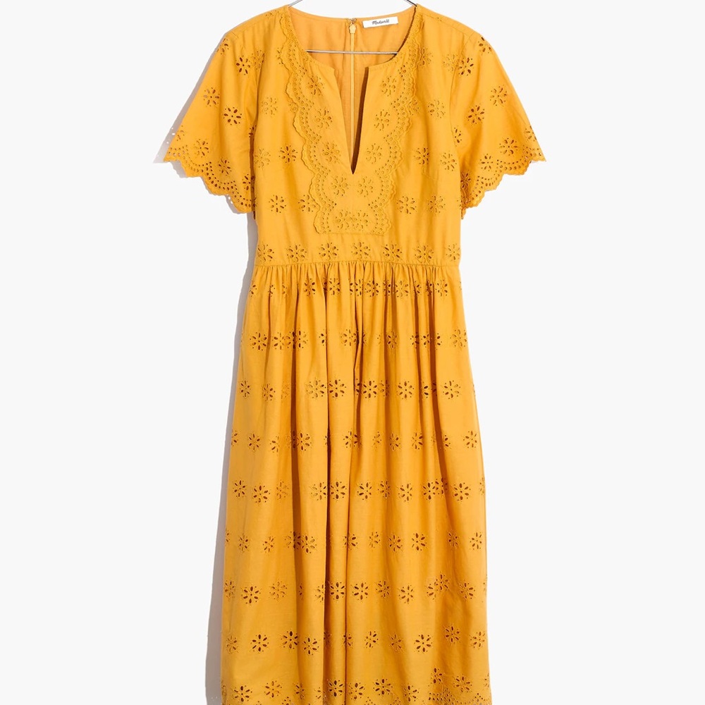 Madewell Scalloped Eyelet Midi